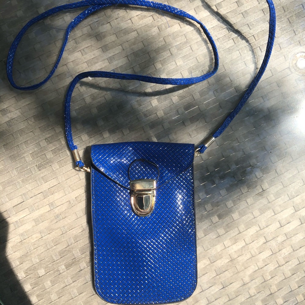 Cobalt Blue Phone Crossbody Purse